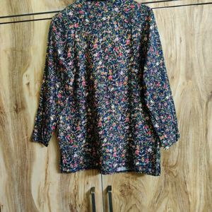 Floral Cotton Shirt Size-38