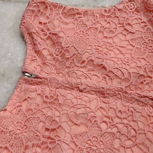 peach frock for girls