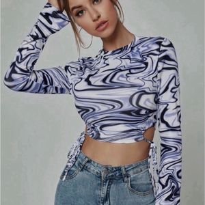 Printed Crop Top