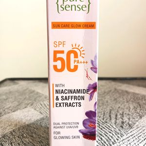 Pure Sense SPF 50 Sunscreen With Saffron Extracts