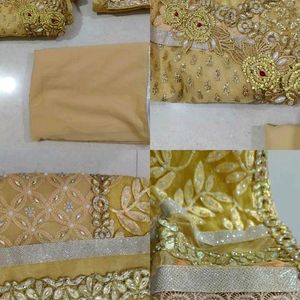 Readymade Beautiful Golden Wedding Heavy Suit