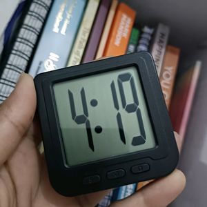 Digital Black Clock