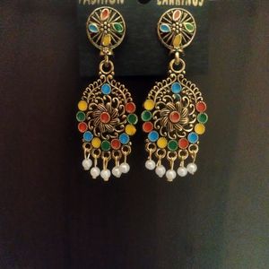 Rainbow Colored Earrings