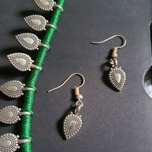 Oxidised Thread Choker Set