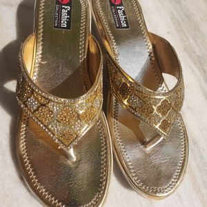 Party Wear GOLDEN Slippers