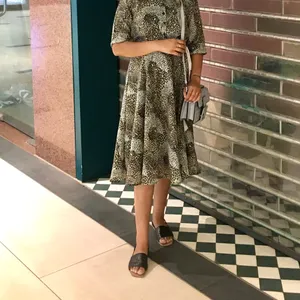 Tiger Print Mid-Length Dress