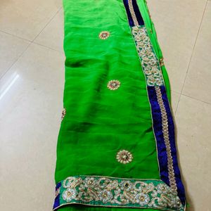 Velvet Border Saree