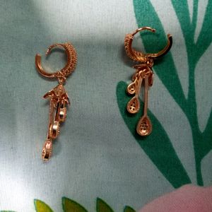 Beautiful Golden Earrings + One Freebies