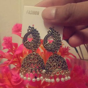 Antique Oxidized Jhumka For Girls...