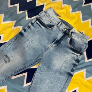Lv Printed Funky Jeans 👖