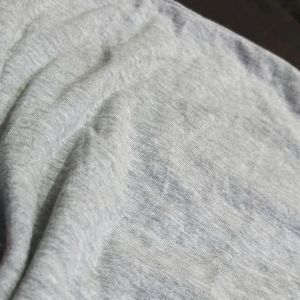 Grey Over Size Tee Shirt Girls