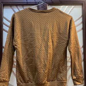 Shimmer Brown Sweater