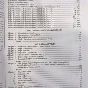 LLB Entrance Exam Book