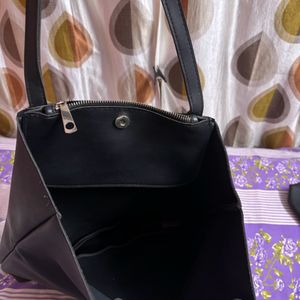 Black Tote Bag Used Hardly