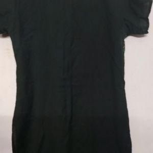 Black Embroidery Kurta