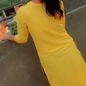 Beautiful Yellow Kurti...