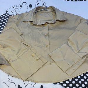 Satin Beige Shirt