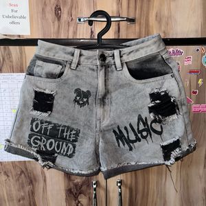 I Am Selling My Goth Denim Shorts