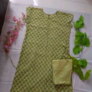 Pure Cotton Kurti Pant Set