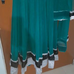 Anarkali Festive Kurta With Dupatta In Half Rate