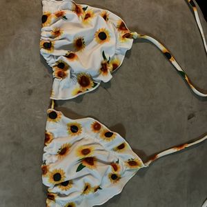 White Sunflower Bikini (Unused )