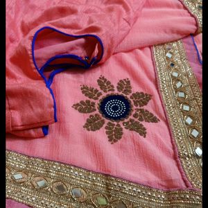 Saree With Stitched Blouse