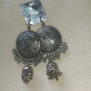 OXIDISED JHUMKA