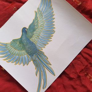 beautiful bird painting