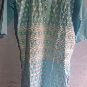 Beautiful Cotton Lucknowi Kurti