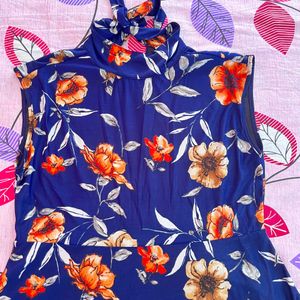 Women A-line Dress Floral Pattern