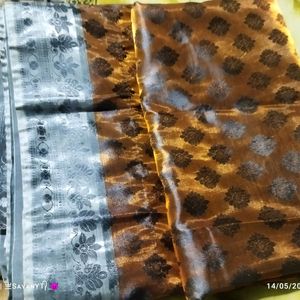 Saree Good Condition Cotton Silk