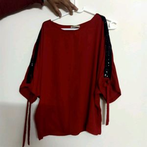 Women's Designer Top With Tie Up Size 36