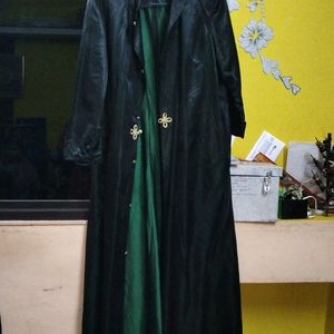 Shrug Black And Green Shining Satin