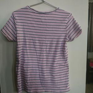 Pink Strips Tshirt