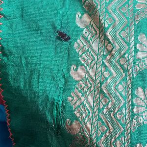 Stiched Nauvar Saree For Children