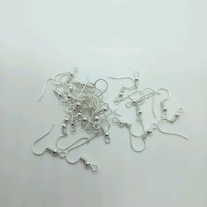 Silver color  Hooks for jewelry making 30 PcsP