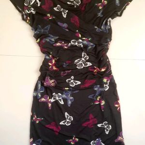 Butterfly Printed Beautiful Dress