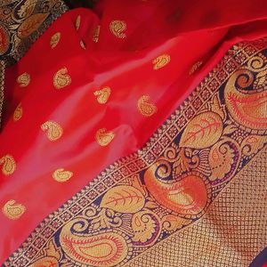 Cotton Silk Zari Work Saree