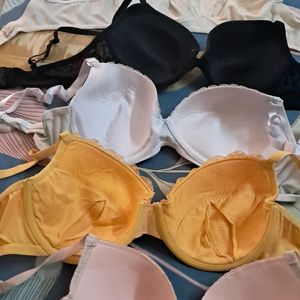 Combo Of  Five  Imported Fabric Bra  Hnm