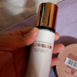 Glam 21 Primer Wid Rose Powder Sunscreen Free