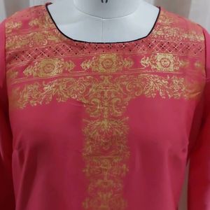 Aurelia Gold Printed kurti