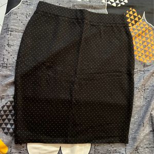 Bossini Women Black Polka Dot Skirt- Waist 28