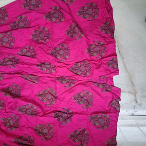 Women Rayon Rani Colour Dress ( M )