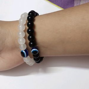 COUPLES EVIL EYE BEADS BRACELET