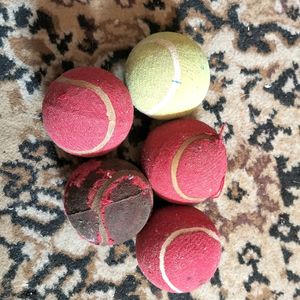 Set Of 5 Tennis Balls