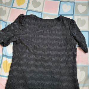 Black Top With Inner Attached