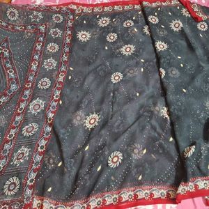 New Saree Collection 3 - Grey, Red