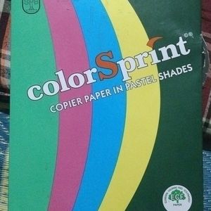 Color Sprint Copier Paper Pastel Shades. 500PAPERS