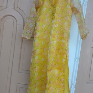 Beautiful 😍 ❤️ Tailoring Organza Kurta💛