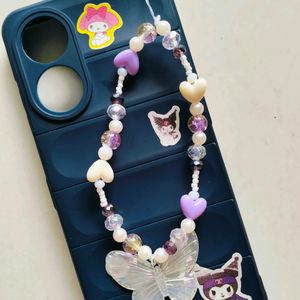 Kawaii Butterfly phone Charm 💜